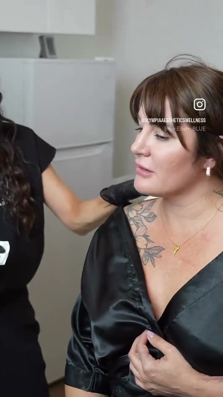 Olympia Morris, PA-C performing trapezius Botox for shoulder tension at Olympia Aesthetics in Palm Harbor
