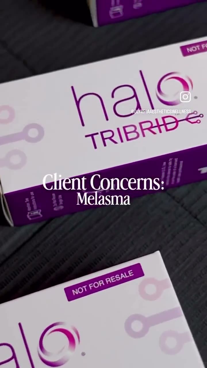 Olympia Morris, PA-C treating melasma with the HALO TRIBRID laser at Olympia Aesthetics in Palm Harbor