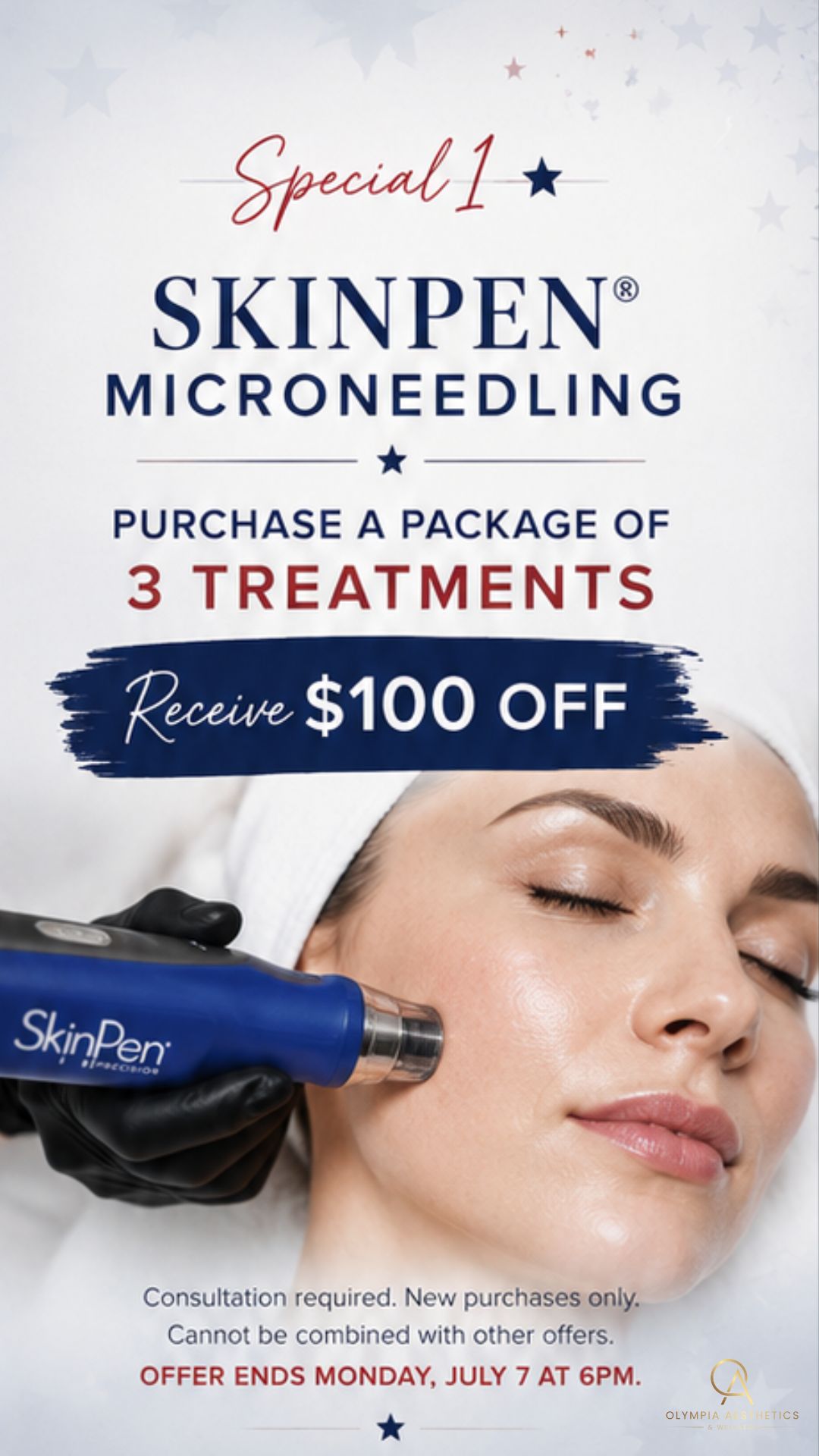 Special 1 — SkinPen Microneedling, $100 off a package of 3