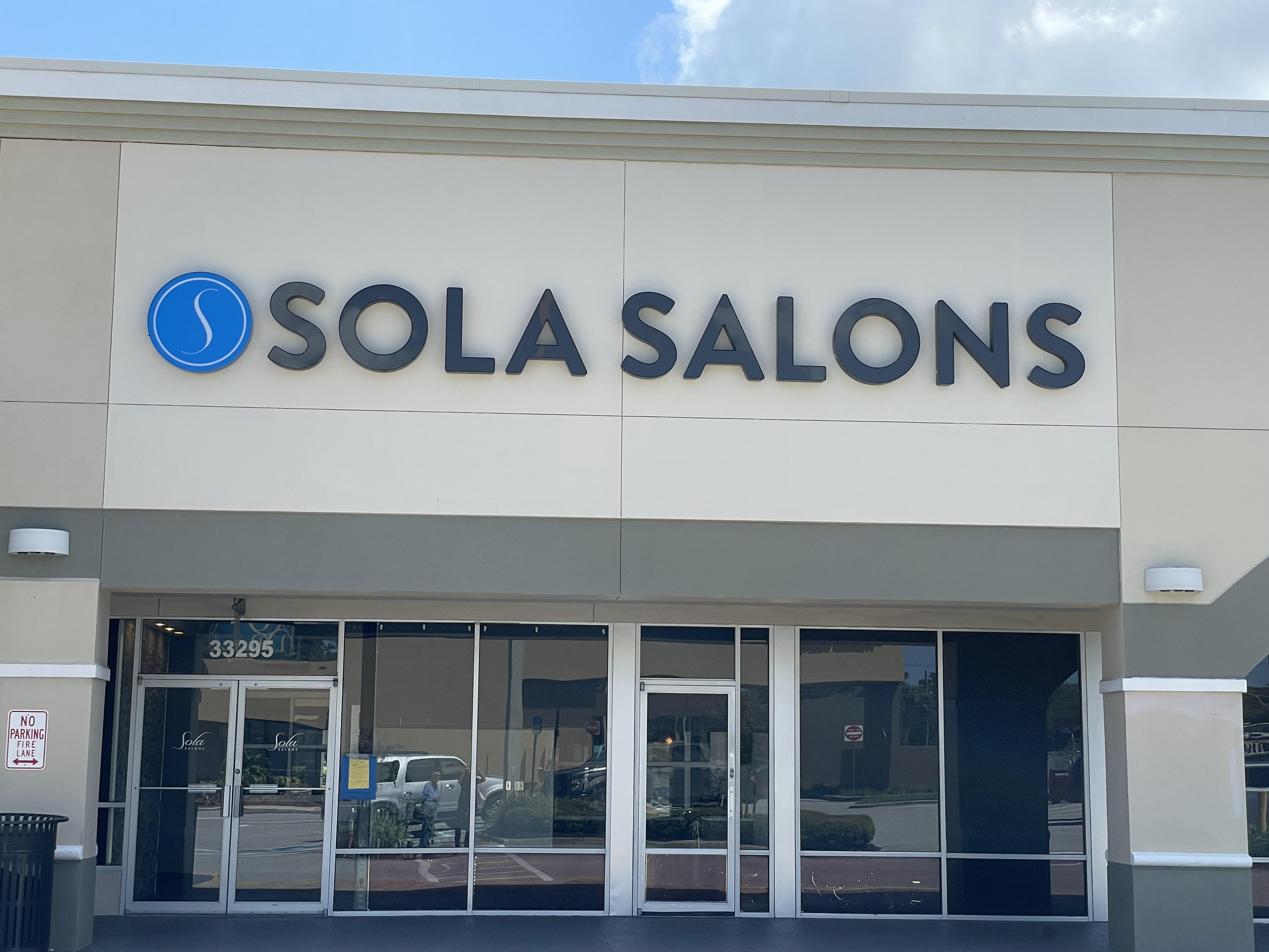 Sola Salons building in Palm Harbor, Florida, home of Olympia Aesthetics and Wellness in Suite 109