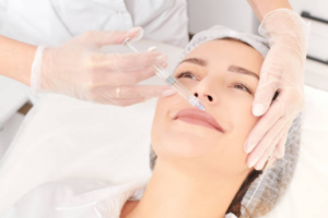 Restylane lip filler injection at Olympia Aesthetics for enhanced lips