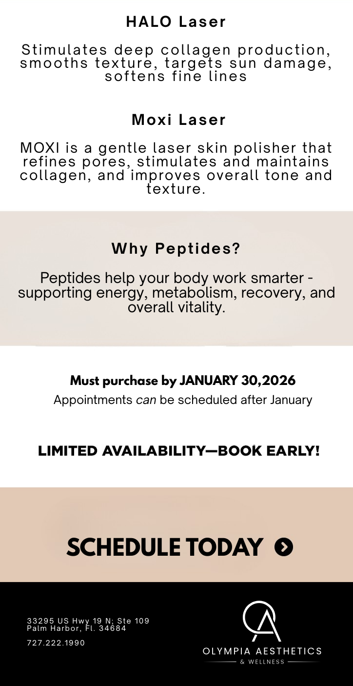 January Promotion for Olympia Aesthetics details