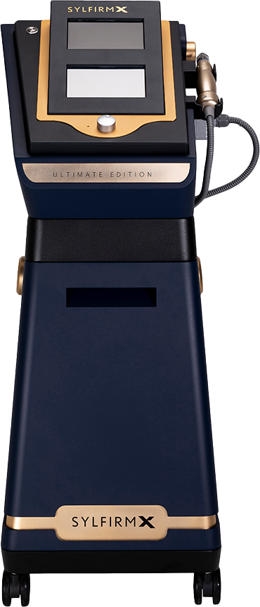 Sylfirm X RF microneedling device for acne scars and skin tightening at Olympia Aesthetics Palm Harbor FL