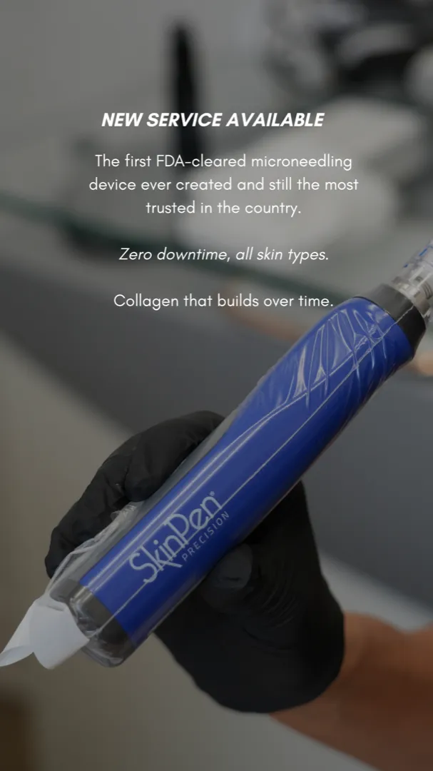 The SkinPen microneedling device used for treatments at Olympia Aesthetics in Palm Harbor, Florida