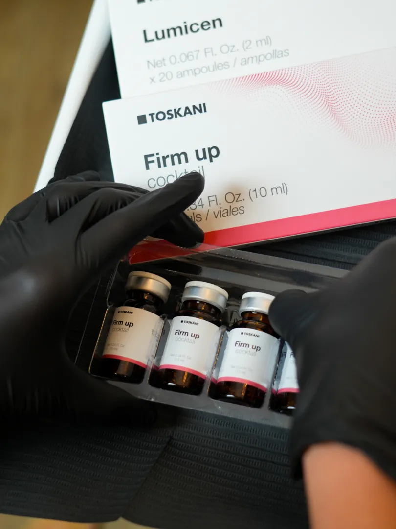 Toskani nutrient cocktails prepared for a mesotherapy treatment at Olympia Aesthetics in Palm Harbor